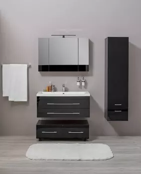 Тумба черный 99,2 см Aquanet Верона 00175387