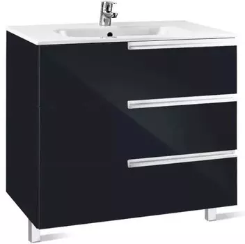 Тумба черный глянец 78,5 см Roca Victoria Nord Black Edition ZRU9302833