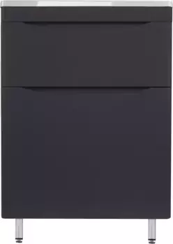 Тумба черный матовый 59,1 см Style Line Бергамо СС-00002308