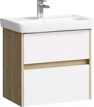 Тумба дуб балтийский/белый глянец 55,4 см Aqwella City CI0106DB