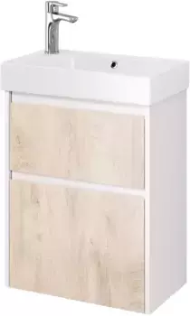 Тумба дуб кантри/белый глянец 52,4 см Dreja Slim 99.0500