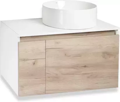 Тумба дуб крафт/белый 60 см Runo Бари 00-00001375