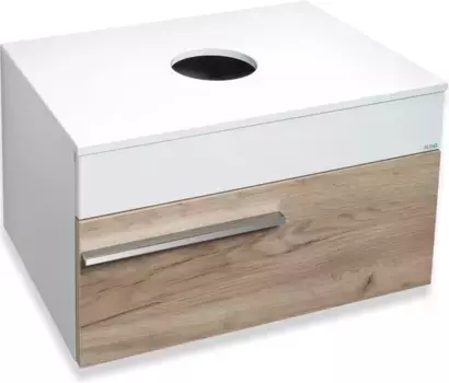 Тумба дуб крафт/белый 65 см Runo Вудлайн 00-00001342