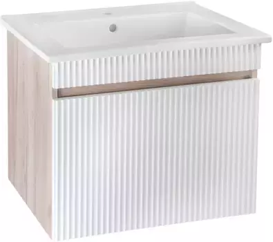 Тумба дуб крафт/белый глянец 61,4 см Runo Модена 00-00001425