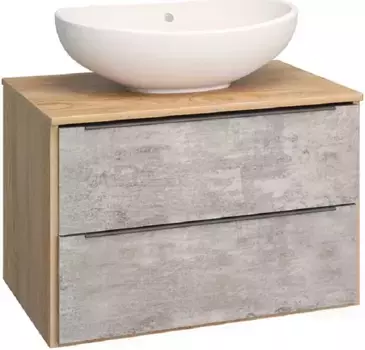 Тумба дуб/серый камень 70 см Runo Мальта 00-00001098