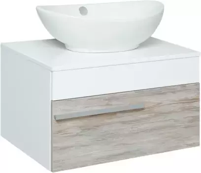 Тумба дуб скандинавский/белый 65 см Runo Вудлайн 00-00001009