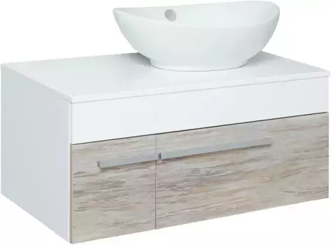 Тумба дуб скандинавский/белый 85 см Runo Вудлайн 00-00001010