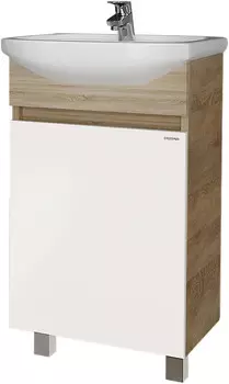 Тумба дуб сонома/белый глянец 48,4 см Grossman Поло 105004