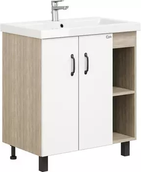 Тумба дуб сонома/белый матовый 77 см Onika Тимбер 108052