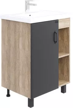 Тумба дуб сонома/серый матовый 56,2 см Onika Тимбер 106141