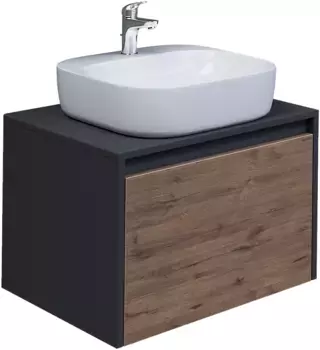 Тумба дуб веллингтон/графит 60 см Grossman Смарт 106009