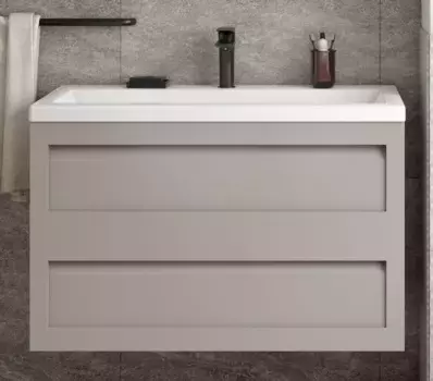 Тумба Grigio Chiaro Matt 89,8 см Art&Max Platino AM-Platino-900-2C-SO-GCM