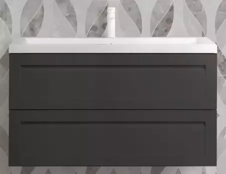 Тумба Grigio Matt 90 см Art&Max Platino AM-Platino-900-2C-SO-GM-Cer