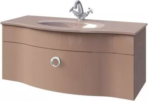 Тумба капучино глянец 96 см Caprigo Nokturn 1314-TP019