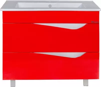 Тумба красный глянец/белый глянец 103 см Bellezza Эйфория 4639118660033