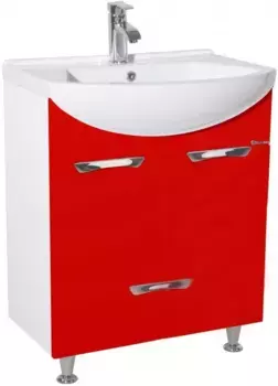 Тумба красный глянец/белый глянец 54 см Bellezza Альфа 4638808070039