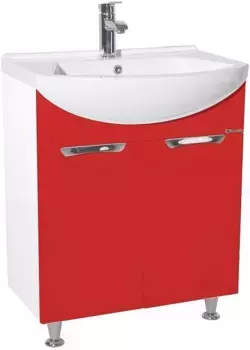 Тумба красный глянец/белый глянец 64 см Bellezza Альфа 4638810000031