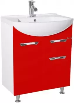 Тумба красный глянец/белый глянец 64 см Bellezza Альфа 4638810090032