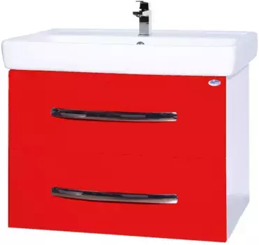 Тумба красный глянец/белый глянец 65 см Bellezza Рокко 4635311670039