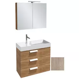 Тумба квебекский дуб 80 см 3 ящика Jacob Delafon Rythmik EB1308-E10