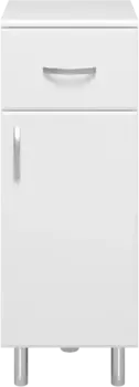Тумба Misty Люси Э-Люс07030-011П 30 см R, напольная, белый глянец