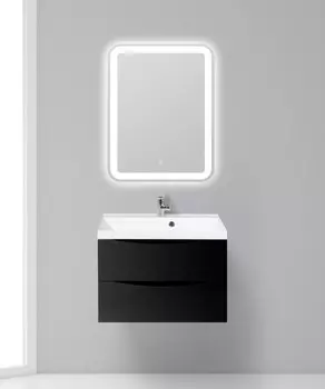 Тумба Nero Lucido 69,6 см BelBagno Marino MARINO-700-2C-SO-NL-P