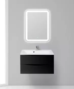 Тумба Nero Lucido 79,6 см BelBagno Marino MARINO-800-2C-SO-NL-P