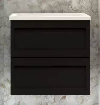 Тумба Nero Matt 60 см Art&Max Platino AM-Platino-600-2C-SO-NM-Cer