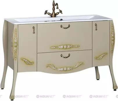 Тумба олива 127,6 см Aquanet Виктория 00182567