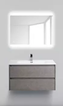 Тумба Pietra Grigio 90 см BelBagno Kraft KRAFT-900-2C-SO-PG