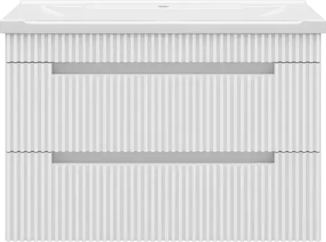 Тумба под раковину Brevita Ariana ARI-01080-0742Я 78 см, подвесная, белый матовый