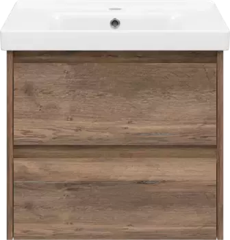 Тумба под раковину Brevita Dallas DAL-01060-074П 57 см, подвесная, дуб галифакс