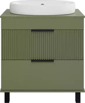 Тумба под раковину Brevita Enfida ENF-06070-0842Я 70,7 см, напольная, со столешницей, зеленый матовый
