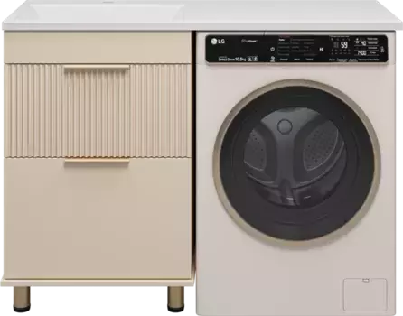 Тумба под раковину Brevita Enfida ENF-07060-032Я 57,6 см, напольная, над стиральной машиной, бежевый матовый