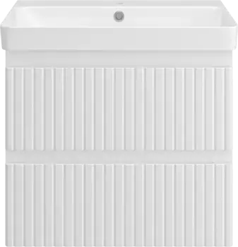 Тумба под раковину Brevita Victory VIC-09060-0102Я 56 см, подвесная, белый матовый