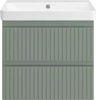 Тумба под раковину Brevita Victory VIC-09060-0802Я 56 см, подвесная, зеленый матовый