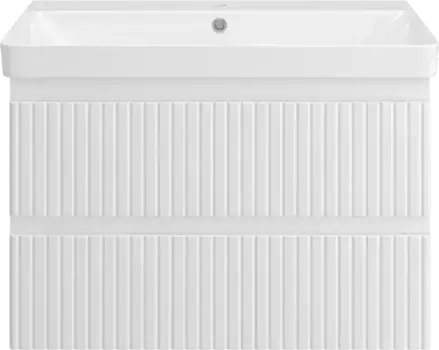 Тумба под раковину Brevita Victory VIC-09080-0102Я 75 см, подвесная, белый матовый