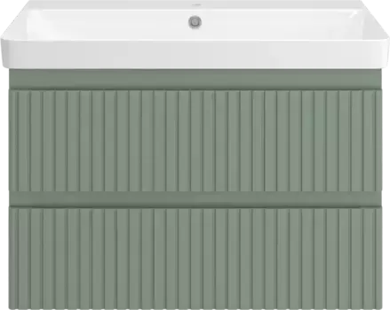 Тумба под раковину Brevita Victory VIC-09080-0802Я 75 см, подвесная, зеленый матовый