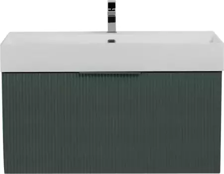 Тумба под раковину Cezares Premium 55445 90,4 см, подвесная, Plisse Verde Opaco
