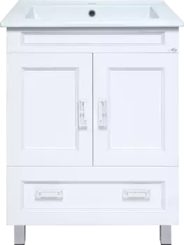 Тумба под раковину Misty Дива П-Див01085-013Пр 82 см, напольная, белый матовый