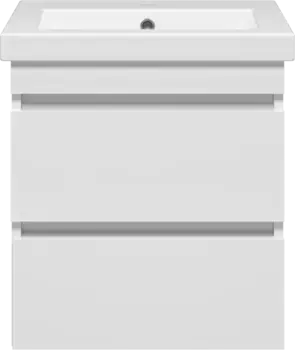 Тумба под раковину Misty Енисей Э-Ени01050-012По2Я 46,6 см, подвесная, белый глянец/белый матовый