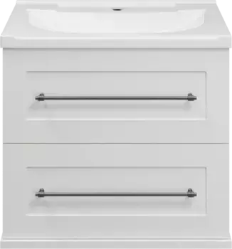 Тумба под раковину Misty Марта П-Мрт09060-011Пр 59,5 см, подвесная, белый глянец