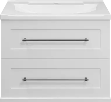 Тумба под раковину Misty Марта П-Мрт09070-011Пр 68,6 см, подвесная, белый глянец