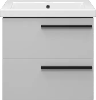 Тумба под раковину Misty Ненси П-Нен-09060-502Я 57 см, подвесная, серый матовый