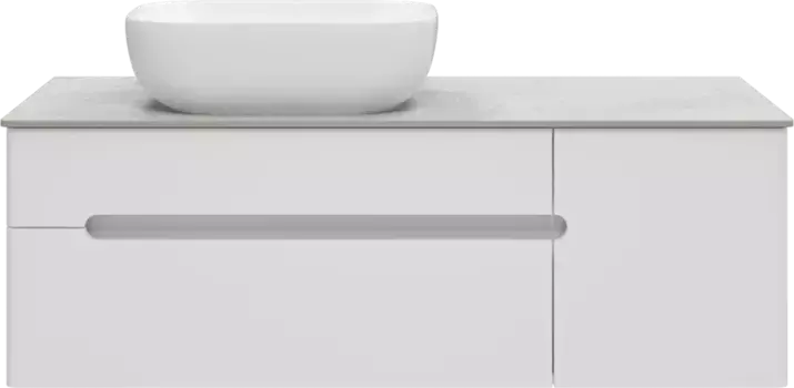Тумба под раковину Misty Роял П-Роя-01120-011П2Я 118,5 см, подвесная, белый матовый