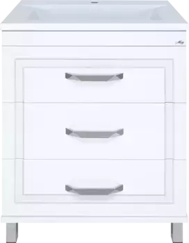 Тумба под раковину Misty Терра П-Тер01070-0113Я 70 см, напольная, белый матовый