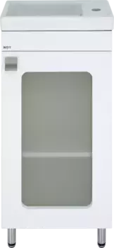 Тумба под раковину Misty Урал Э-Ура-01040-021Н 39,2 см R, напольная, белый глянец