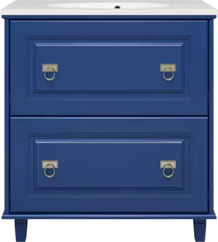 Тумба под раковину Misty Версаль П-Вер07080-11-12Я 79 см, напольная, синий матовый