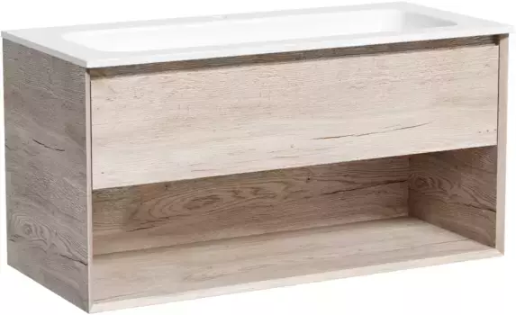 Тумба под раковину Sancos Marmi 1.0 MR1.0100EG 99,5 см, подвесная, дуб галифакс