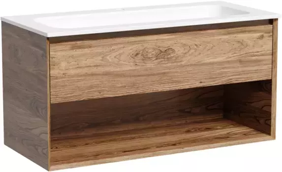 Тумба под раковину Sancos Marmi 1.0 MR1.0100ECH 99,5 см, подвесная, дуб чарльстон